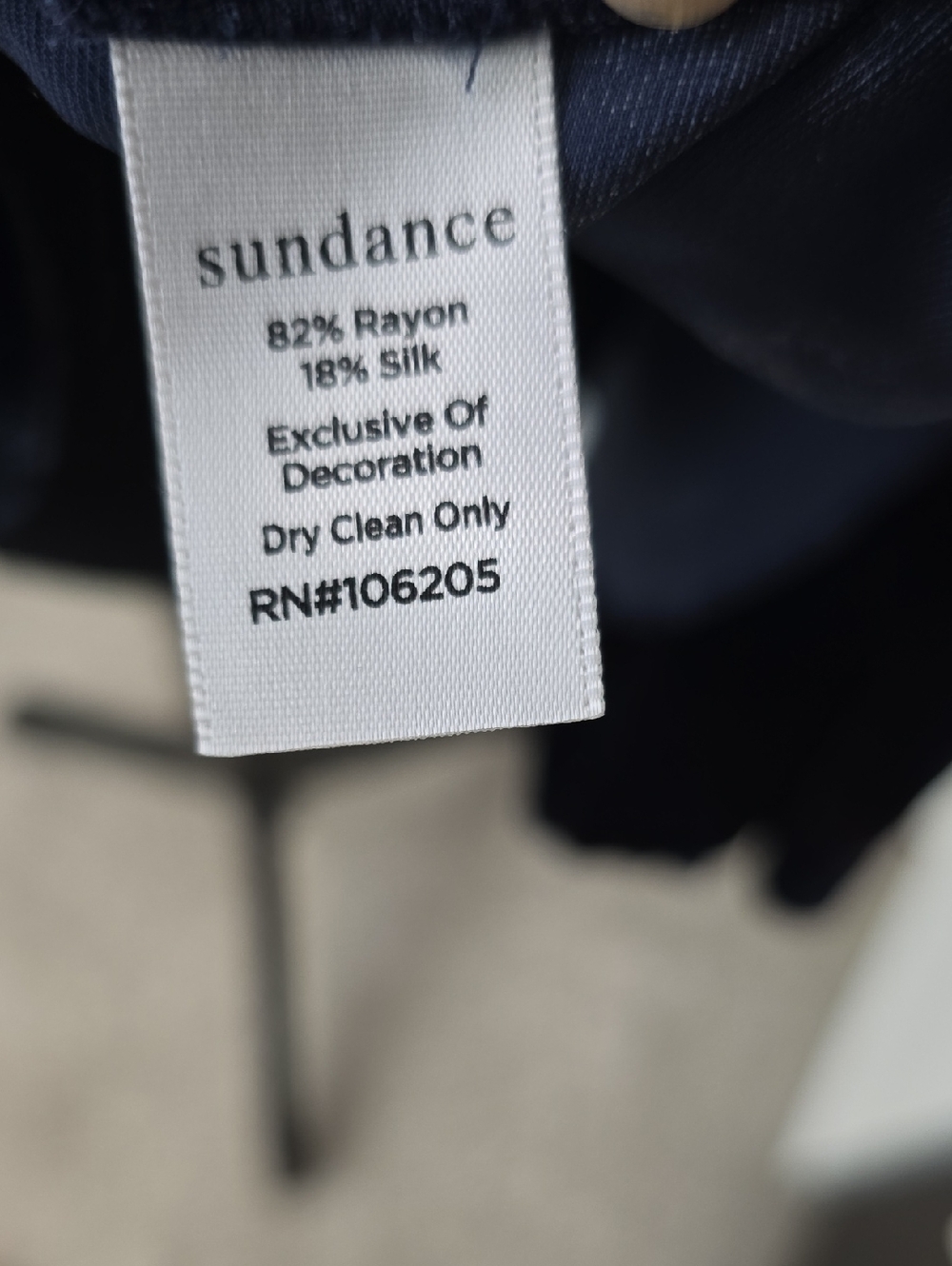 Sundance Navy Blue Garment - Picture 6 of 8